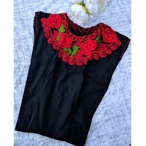 Beautiful Black handmade Bohemian top